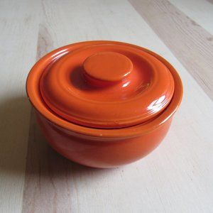 Fiesta Kitchen Kraft Vintage Individual Casserole With Lid Radioactive Red, 4.5"
